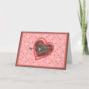 Camouflage der Luftwaffe Valentinherz Valentinstag Feiertagskarte