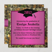 Camouflage der Mädchen in Rosa Einladung (Vorne/Hinten)