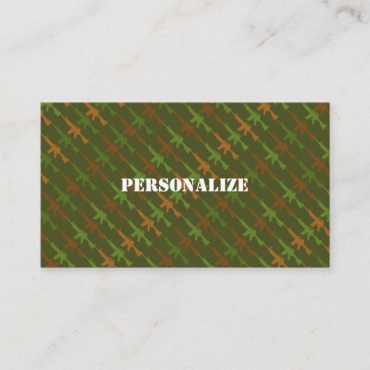 Camouflage der militärischen Streitkräfte Visitenkarte (Vorderseite)