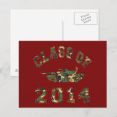 Camouflage der Militärschule 2014 2 Postkarte (Vorne/Hinten)