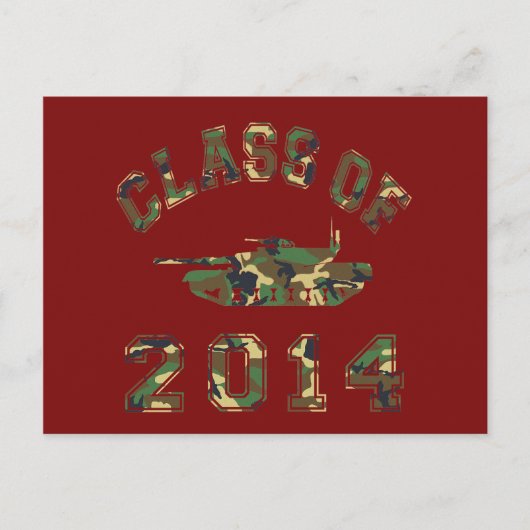 Camouflage der Militärschule 2014 2 Postkarte (Vorderseite)
