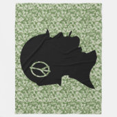 Camouflage der tierärztlichen Silhouette Fleecedecke (Vorderseite)