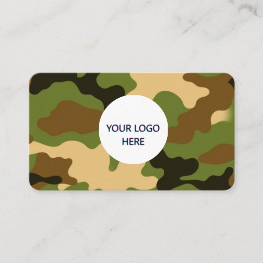 Camouflage der Wälder - Vollständig anpassbar und  Visitenkarte (Vorderseite)