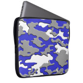 Camouflage des Blaus 3d Laptopschutzhülle (Vorne Rechts)