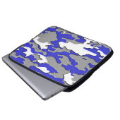Camouflage des Blaus 3d Laptopschutzhülle (Vorne Knopf)
