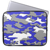 Camouflage des Blaus 3d Laptopschutzhülle (Vorderseite)