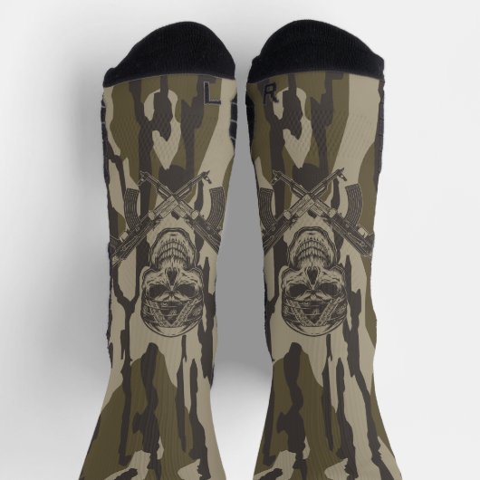 Camouflage des Bottomlandes Vintag Classic Rifle a Socken (Oben)