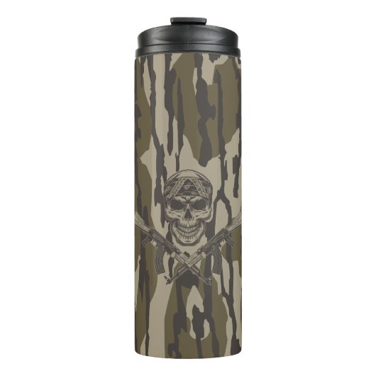 Camouflage des Bottomlandes Vintag Classic Rifle a Thermosbecher (Vorderseite)