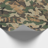 Camouflage des großen Schleifpapiers Geschenkpapier (Ecke)
