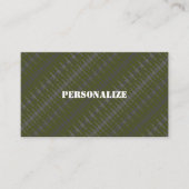 Camouflage des Rekrutierers der Streitkräfte Gun G Visitenkarte (Vorderseite)