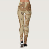 Camouflage Desert Army - Power Yoga Leggings (Rückseite)