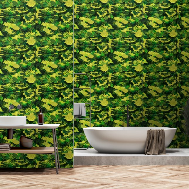 Camouflage Design-Camouflage Tapete (Badezimmer)