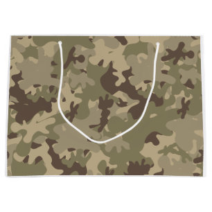Camouflage-Design Große Geschenktüte