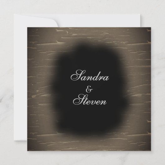 Camouflage Design Hochzeit Einladung (Rückseite)