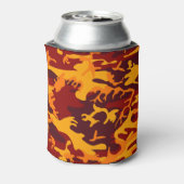 Camouflage Design in Herbsttönen Dosenkühler (Kanne Rückseite)