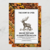 Camouflage Die Jagd ist über Brautparty Einladunge Einladung (Vorne/Hinten)