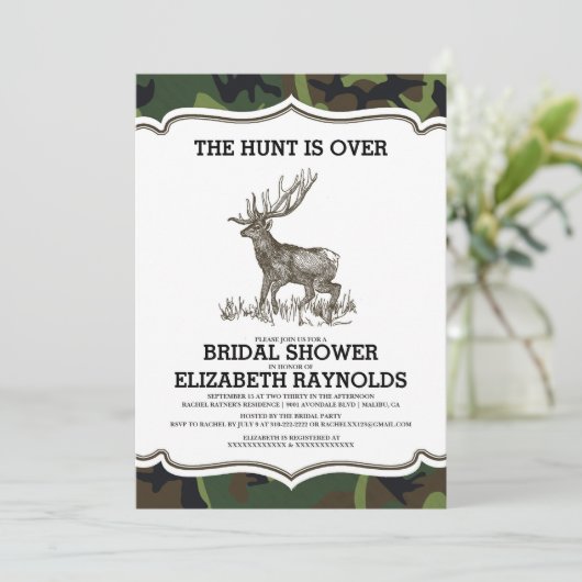 Camouflage die Jagd ist über Einladung (Stehend Vorderseite)