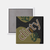 Camouflage Dirty Geschirrs Magnet (Vorderseite/Rückseite)