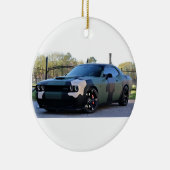 Camouflage Dodge Challenger Hellcat Keramik Ornament (Rechts)