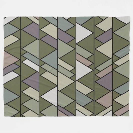 Camouflage Dreiecke Fleecedecke (Vorderseite (Horizontal))