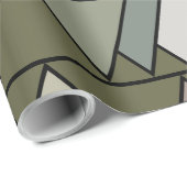 Camouflage Dreiecke Geschenkpapier (Rolleneckpunkt)