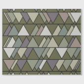 Camouflage Dreiecke Geschenkpapier (Flach)