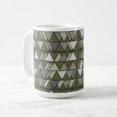 Camouflage Dreiecke Kaffeetasse (Vorderseite Links)