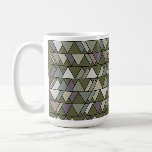 Camouflage Dreiecke Kaffeetasse (Links)