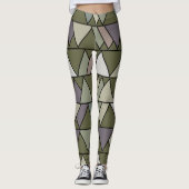 Camouflage Dreiecke Leggings (Vorderseite)