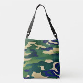 Camouflage Druck Cross-Body Tote Bag Tragetaschen Mit Langen Trägern (Rückseite)