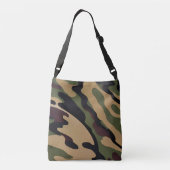 Camouflage Druck Cross-Body Tote Bag Tragetaschen Mit Langen Trägern (Rückseite)