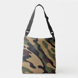 Camouflage Druck Cross-Body Tote Bag Tragetaschen Mit Langen Trägern