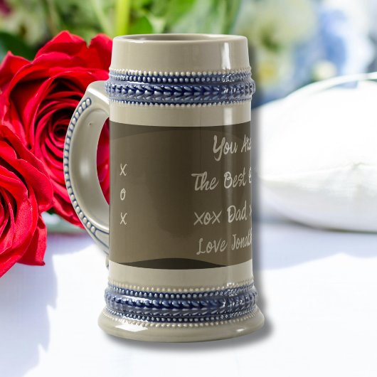 Camouflage Drucken Sie besten Vater je Skriptname  Bierglas