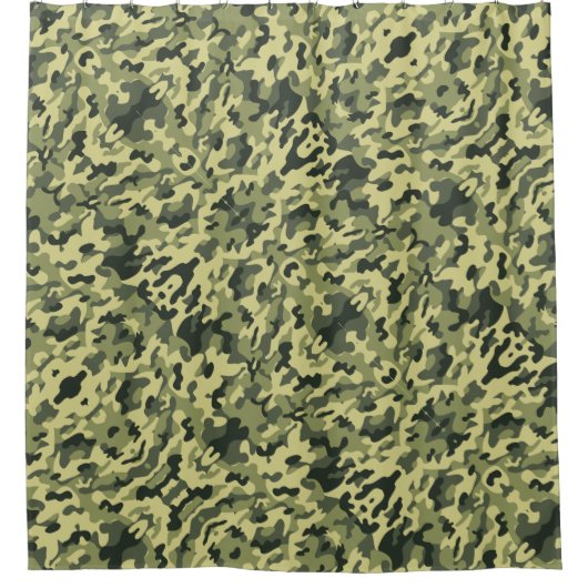 Camouflage Duschvorhang (Vorderseite)