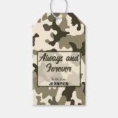 Camouflage Earthy Shades of Brown & Tan Geschenkanhänger (Vorderseite)