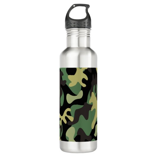 Camouflage Edelstahlflasche (Vorderseite)