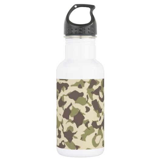 Camouflage Edelstahlflasche (Vorderseite)