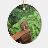 Camouflage-Eichhörnchen Keramik Ornament (Links)