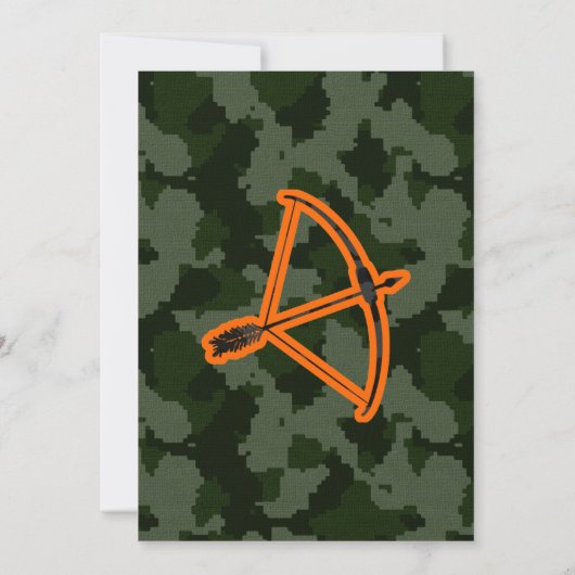 Camouflage Einladung (Rückseite)