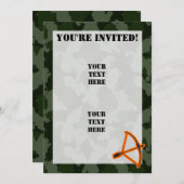 Camouflage Einladung (Vorne/Hinten)