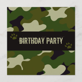 Camouflage Einladung