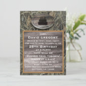 Camouflage Einladung zur Geburtstagspartei (Stehend Vorderseite)