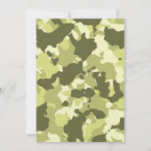 Camouflage Einladung zur Geburtstagspartei, Armee, (Rückseite)