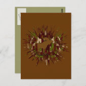 Camouflage Elche Break-out-Camouflage Postkarte (Vorne/Hinten)