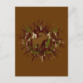 Camouflage Elche Break-out-Camouflage Postkarte (Vorderseite)