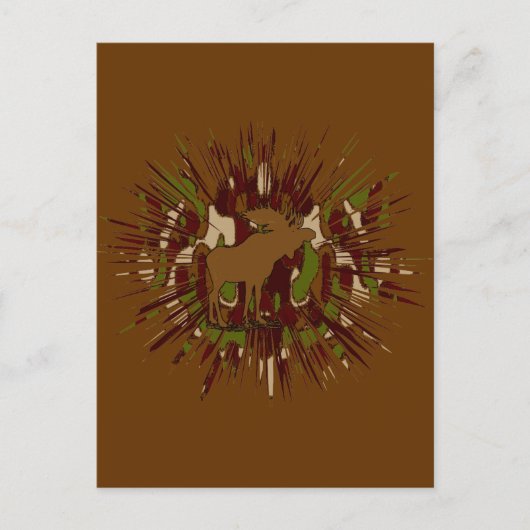 Camouflage Elche Break-out-Camouflage Postkarte (Vorderseite)