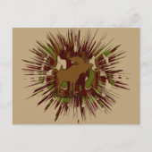 Camouflage Elche Break-out-Camouflage Postkarte (Vorderseite)