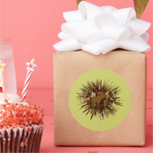 Camouflage Elche Break-out-Camouflage Runder Aufkleber