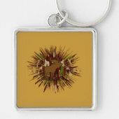 Camouflage Elche Break-out-Camouflage Schlüsselanhänger (Vorne)