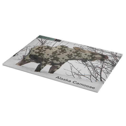Camouflage Elche (Camoose) Schneidebrett (Ecke)